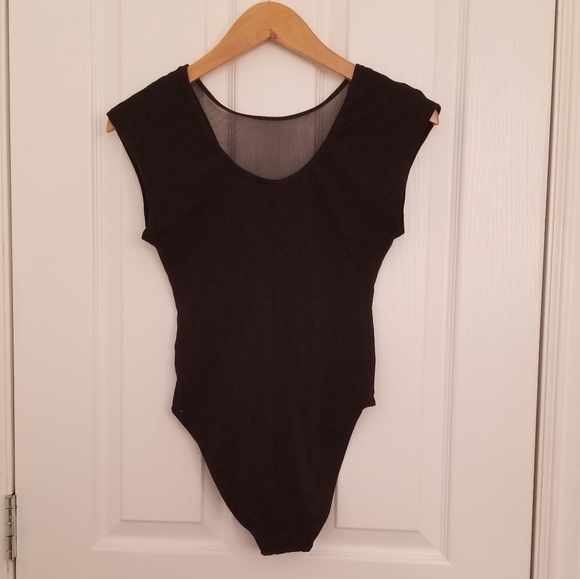 American Apparel Black Mesh Bodysuit - Picture 3 of 4